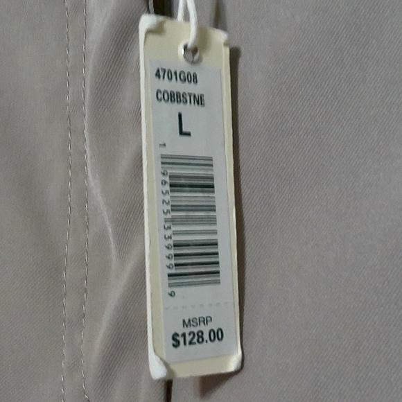 NWT Max Studio Cream Wide Leg Pants, Kangaroo Pockets, Stretch Waist, Size Large - Picture 5 of 8